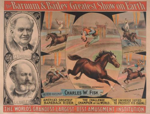 Barnum & Bailey: Charles W. Fish Bareback Rider