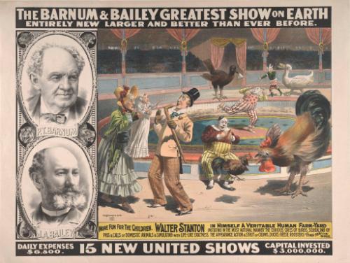 Barnum & Bailey: Walter Stanton Human Farmyard Imitator