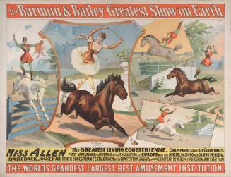 Barnum & Bailey: Miss Allen Equestrienne Bareback