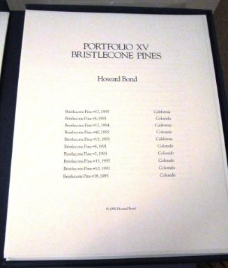 Portfolio XV Index, Bristlecone Pines