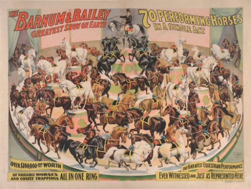 Barnum & Bailey: 70 Performing Horses in a Single Act