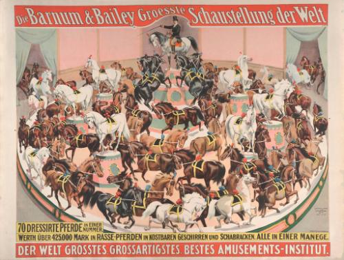 Barnum & Bailey: 70 Dressirte Pferde In Einer Nummer