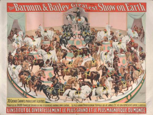 Barnum & Bailey: 70 Chevaux Savants Paraissant A' La Fois