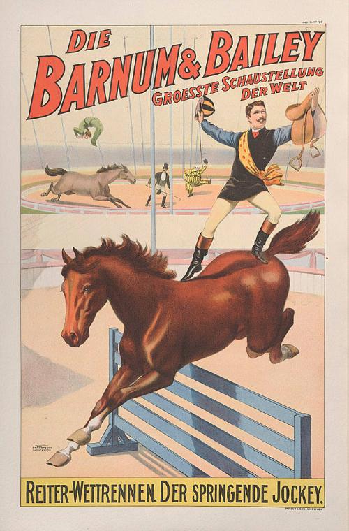 Barnum & Bailey: Reiter-Wettrennen Der Springende Jockey