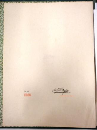 American Pictorial Photography, Series One, Camera Club of New York Portfolio Dedication Page