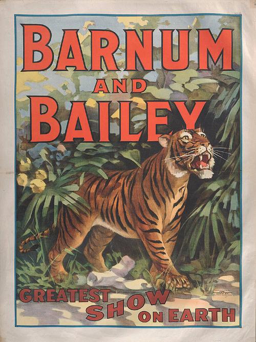 Barnum & Bailey: Tiger In Bushes
