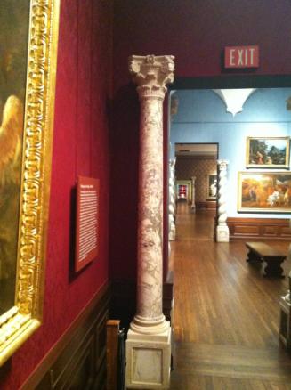 Column with square base and Corinthian capital
