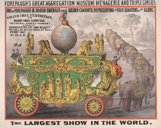 Adam Forepaugh: One of Forepaugh's $30,000 Emerald and Golden Chariots
