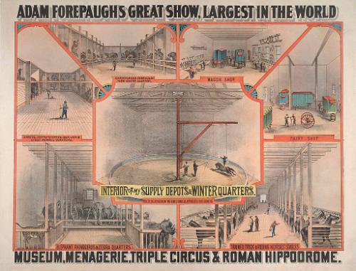 Adam Forepaugh: Interior of My Supply House and Winterquarters