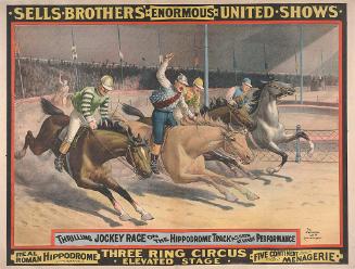 Sells Bros. Enormous United Shows: Jockey Race
