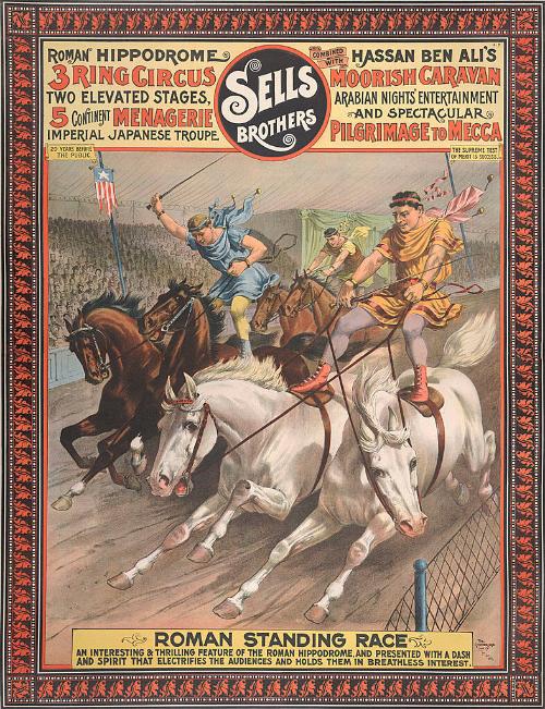 Sells Bros. & Hassan Ben Ali's Moorish Caravan: Roman Standing Race
