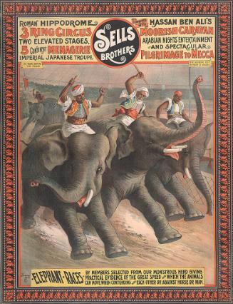 Sells Bros. & Hassan Ben Ali's Moorish Caravan: Elephant Races