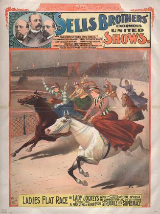 Sells Bros. Enormous United Shows: Ladies Flat Race