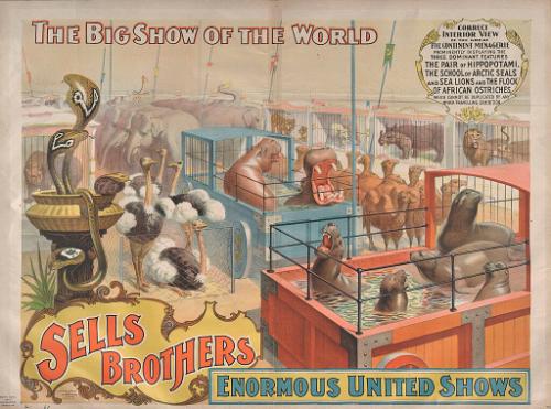 Sells Bros. Big Show Of The World: Correct Interior View of the Menagerie