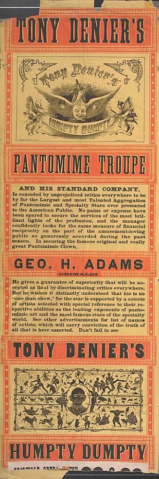 Alfred Frisbie Miaco: Tony Denier's Pantomine Troupe