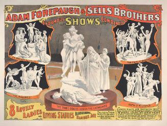 Forepaugh-Sells Enormous Shows Combined: 8 Lovely Ladies As Living Statues