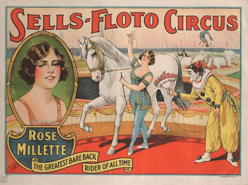 Sells Floto: Rose Millette Bareback Rider
