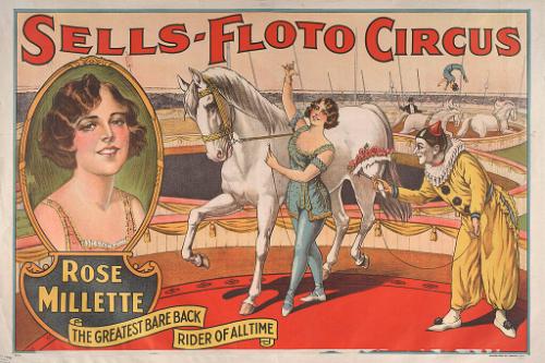 Sells Floto: Rose Millete Bareback Rider