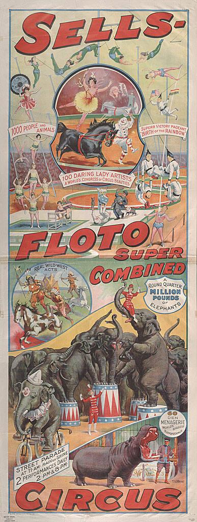 Sells Floto: Poster Composite of Performances