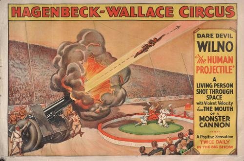 Hagenbeck-Wallace: Daredevil Wilno the Human Projectile
