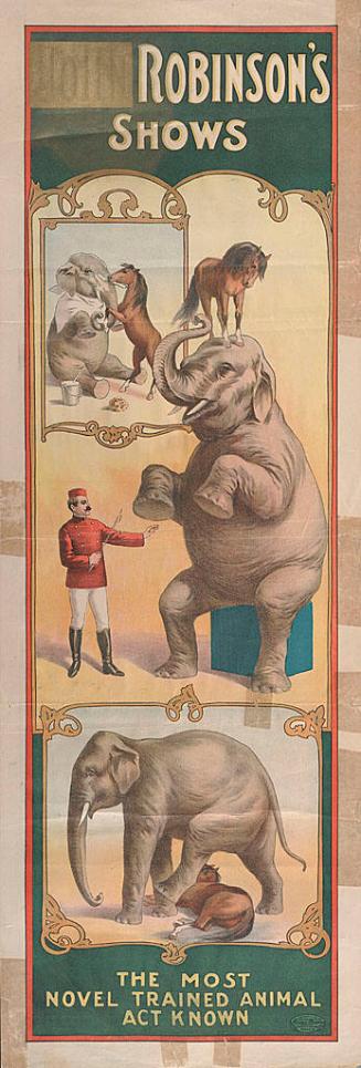 Robinson's Shows: The Most Novel Trained Animal Act Known