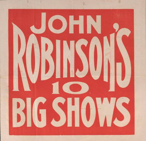 John Robinson's 10 Big Shows: Title Bill