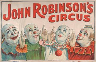 John Robinson's Circus: Four Clowns