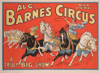 Al. G. Barnes Circus: Two 4-Horse Chariot Racing