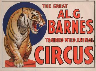 Al. G. Barnes Circus: Tiger On Stool