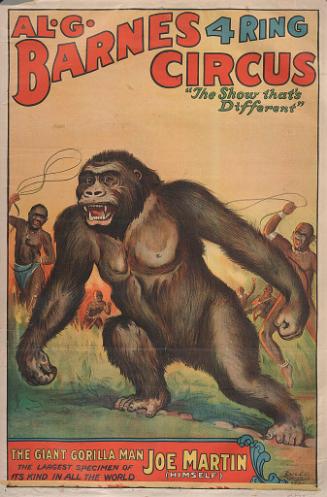Al. G. Barnes Circus: Joe Martin Giant Gorilla Man