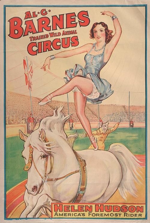 Al. G. Barnes Circus: Helen Hudson Rider