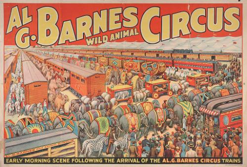 Al. G. Barnes Circus: Early Morning Scene