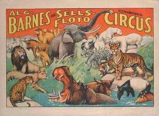 Al. G. Barnes-Sells Floto Combined Circus: Animals at a Waterhole