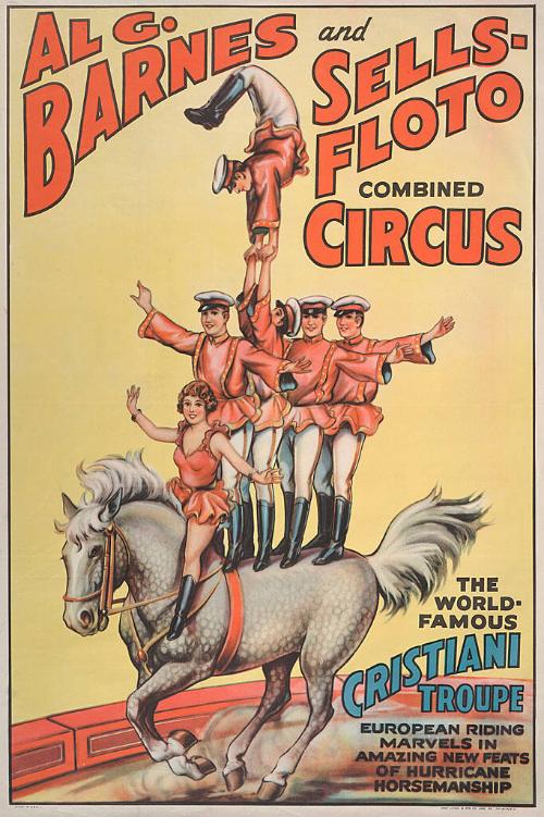 Al. G. Barnes-Sells Floto Combined Circus: Cristiani Troupe