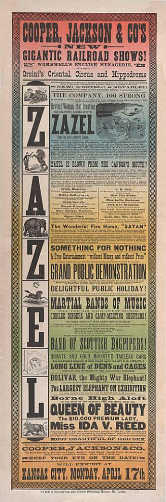 Cooper & Jackson Railroad Shows: Zazel