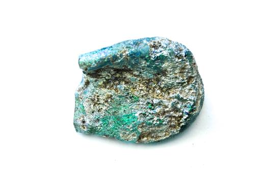 Flattened bottle fragment