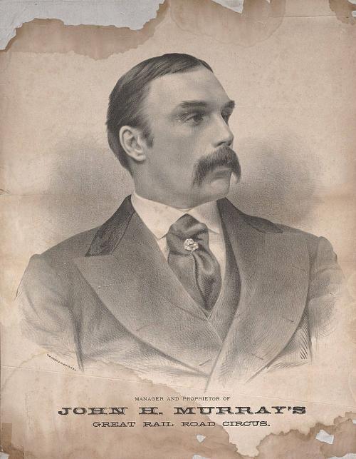 John H. Murray Great Railroad Shows: Black and White Portrait