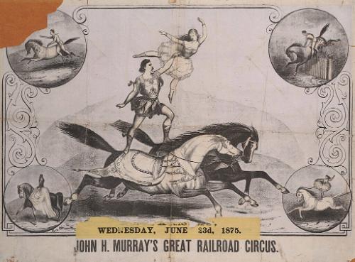 John H. Murray Great Railroad Shows: Bareback Act