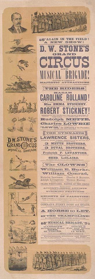 D.W. Stone's Circus and Musical Brigade: Equestrians