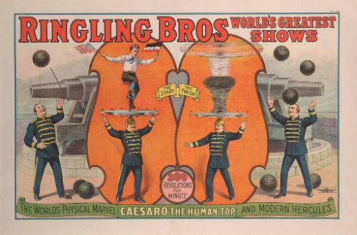 Ringling Brothers: Caesaro the Human Top