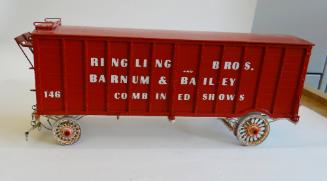 #146  Baggage Wagon Wagon from Ringling Brothers, Barnum and Bailey Circus Model