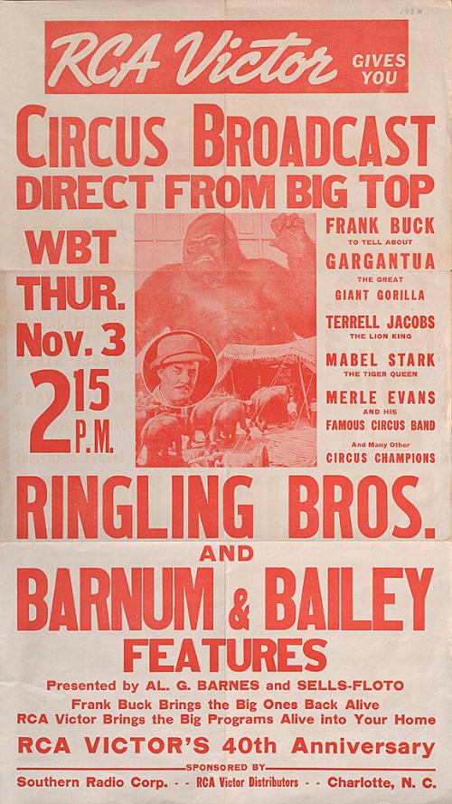 Ringling Bros. and Barnum & Bailey: RCA Circus Broadcast Direct From the Big Top