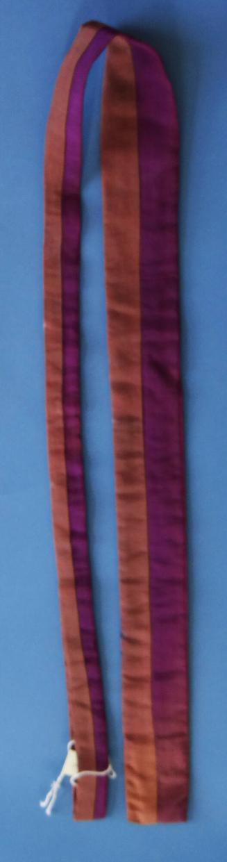 Purple and Brown Vertically Striped Tie