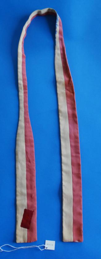 Red and White Vertically Striped Tie