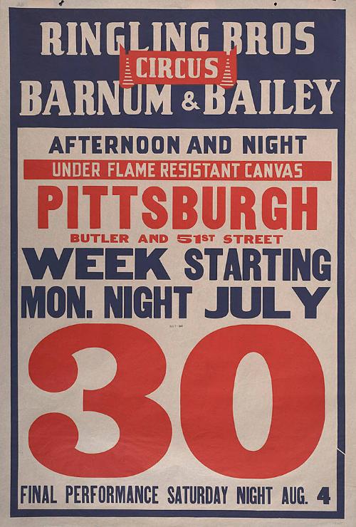 Ringling Bros. and Barnum & Bailey: Pittsburgh, Pennsylvania
