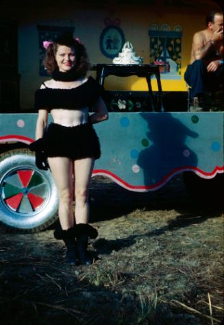 Lady in Black Costume