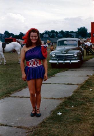 Yvonne Trembley in Costume