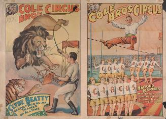 Cole Bros.: Clyde Beatty Greatest Animal Trainer and Harold Barnes Juvenile Acrobat