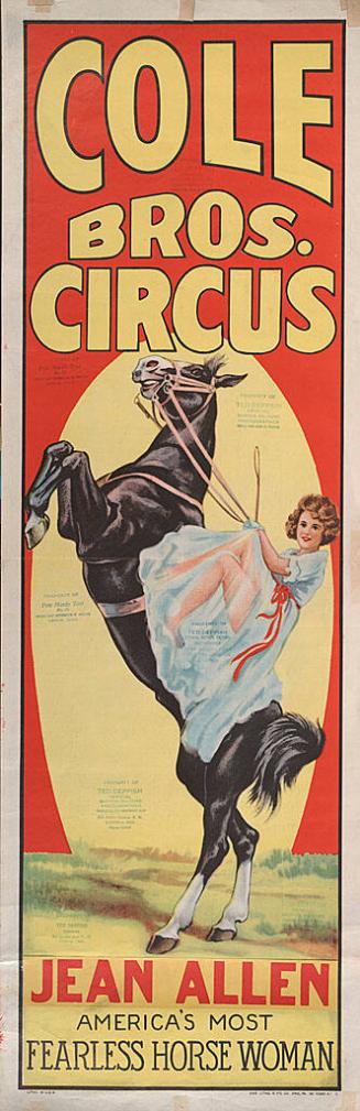 Cole Bros.: Jean Allen, Fearless Horse Woman