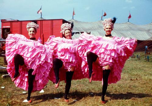 Three Aerial Can Can Girls: Laura Mae Mckenzie Mars Bennet